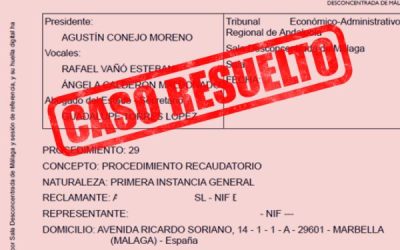 Anulación de Subasta Tributaria por 238.000€